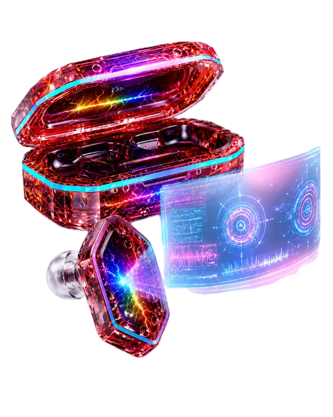 Ringo V bud projecting from beside the open case